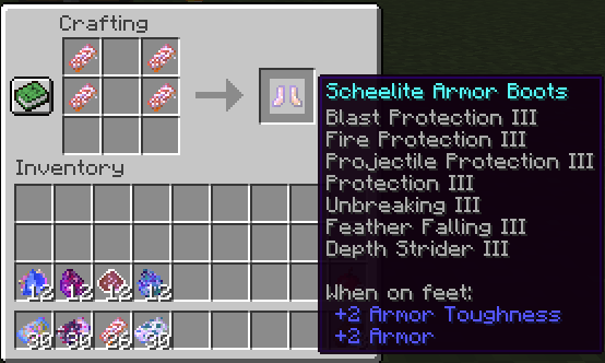 Scheelite Boots Recipe