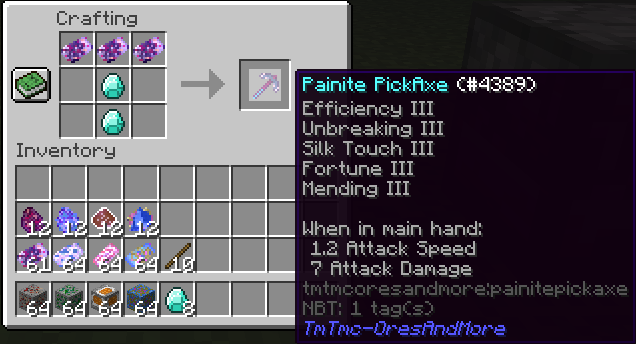 Painite PickAxe Recipe