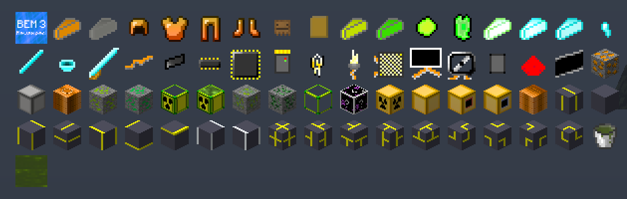 All items in alpha 1 of BEM 3.0.0.