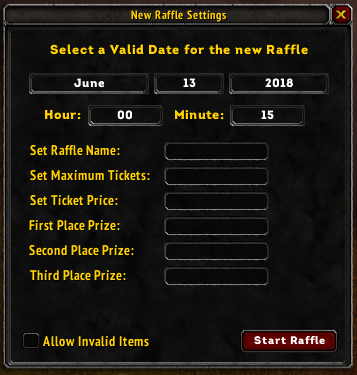 New Raffle Event