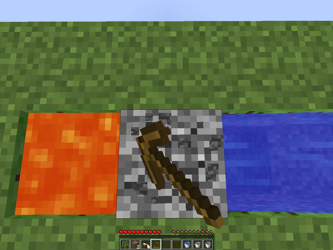 Get some cobblestone