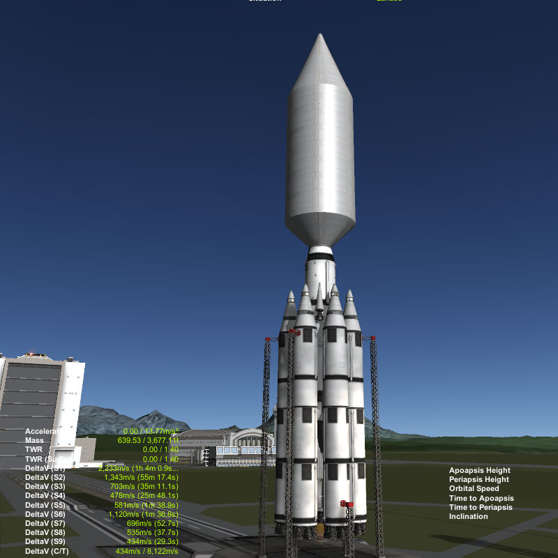 Star Cruiser on a launch pad