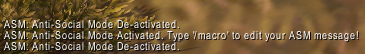 Messages Received Upon Activation & De-Activation