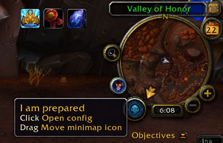 Config Icon on Minimap