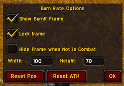 burnRate Options