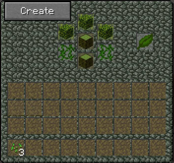 With the Elder's Crafting Table Place The Required items Like This (3 Elder's Leaves/2 Elder's Logs/2 vines/1Elder's Leaf)