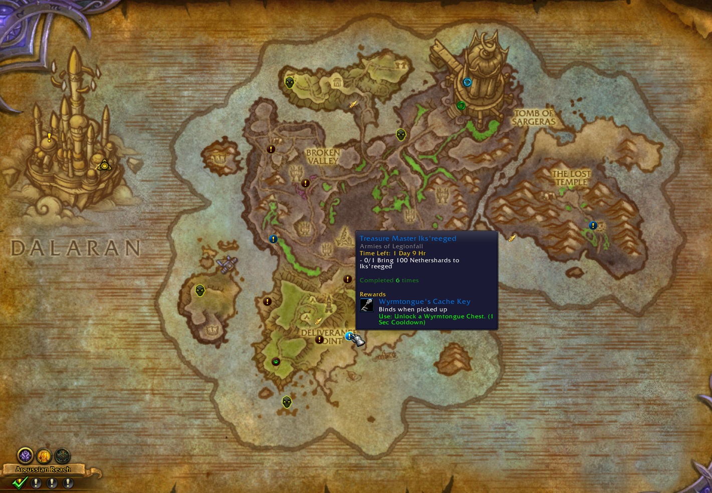 World map - world quest tooltip