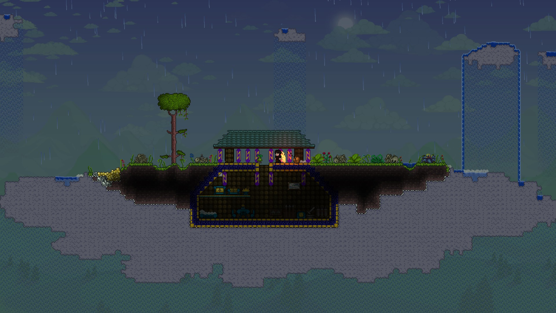 A floating island
