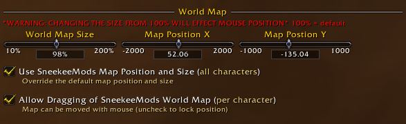 SneekeeMods World Map Settings