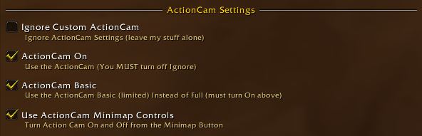 SneekeeMods ActionCam Settings