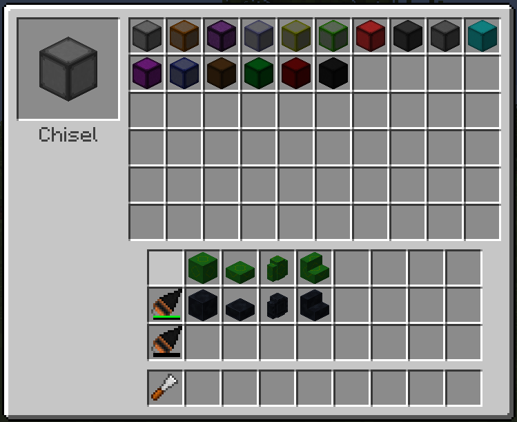 Chiseled Blocks from Chisel mod randomly appear and disappear