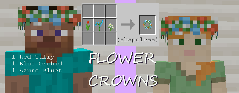 these use specific types of flowers to craft (picked by my friend) so make sure to make note of the kinds you'll need to collect to craft one of these