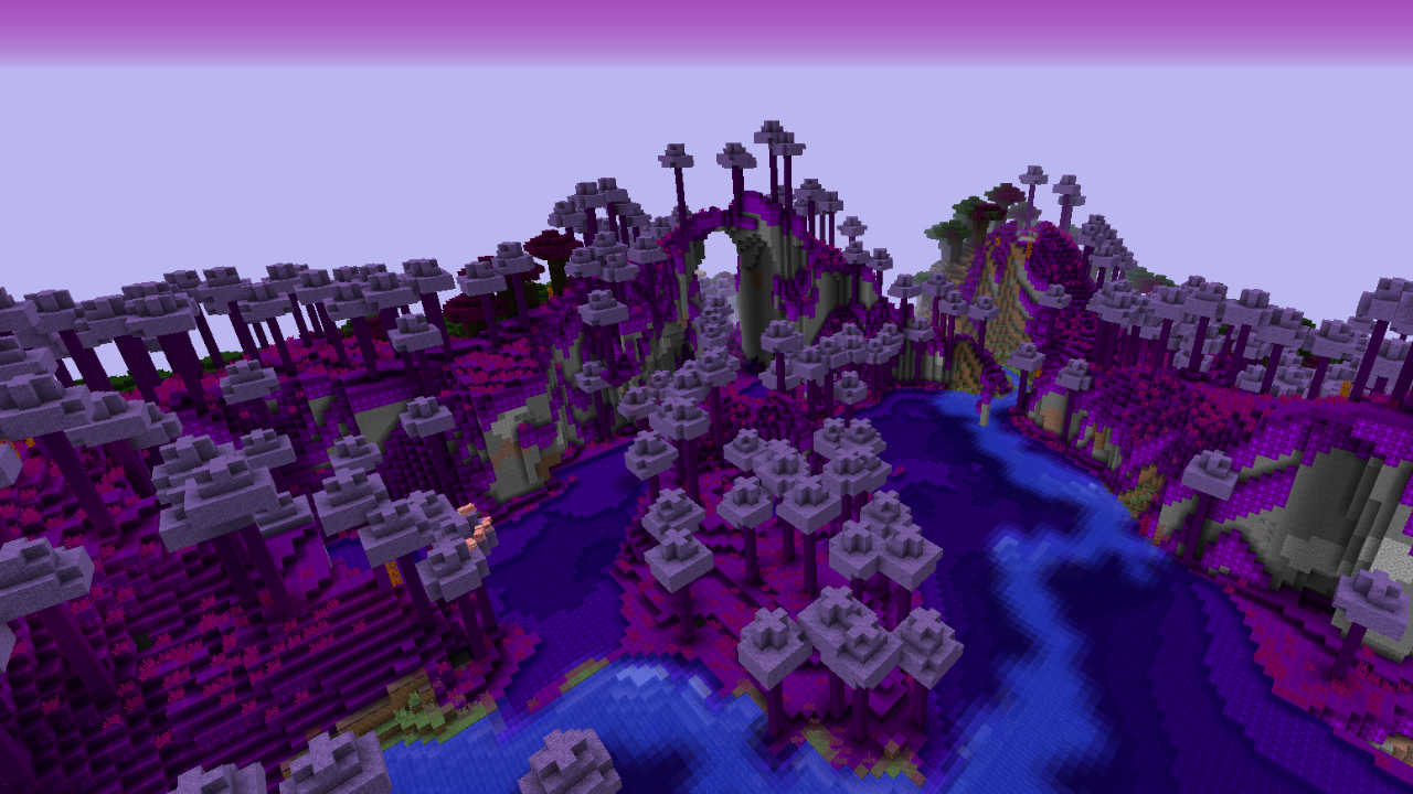 New sky color on this biome .