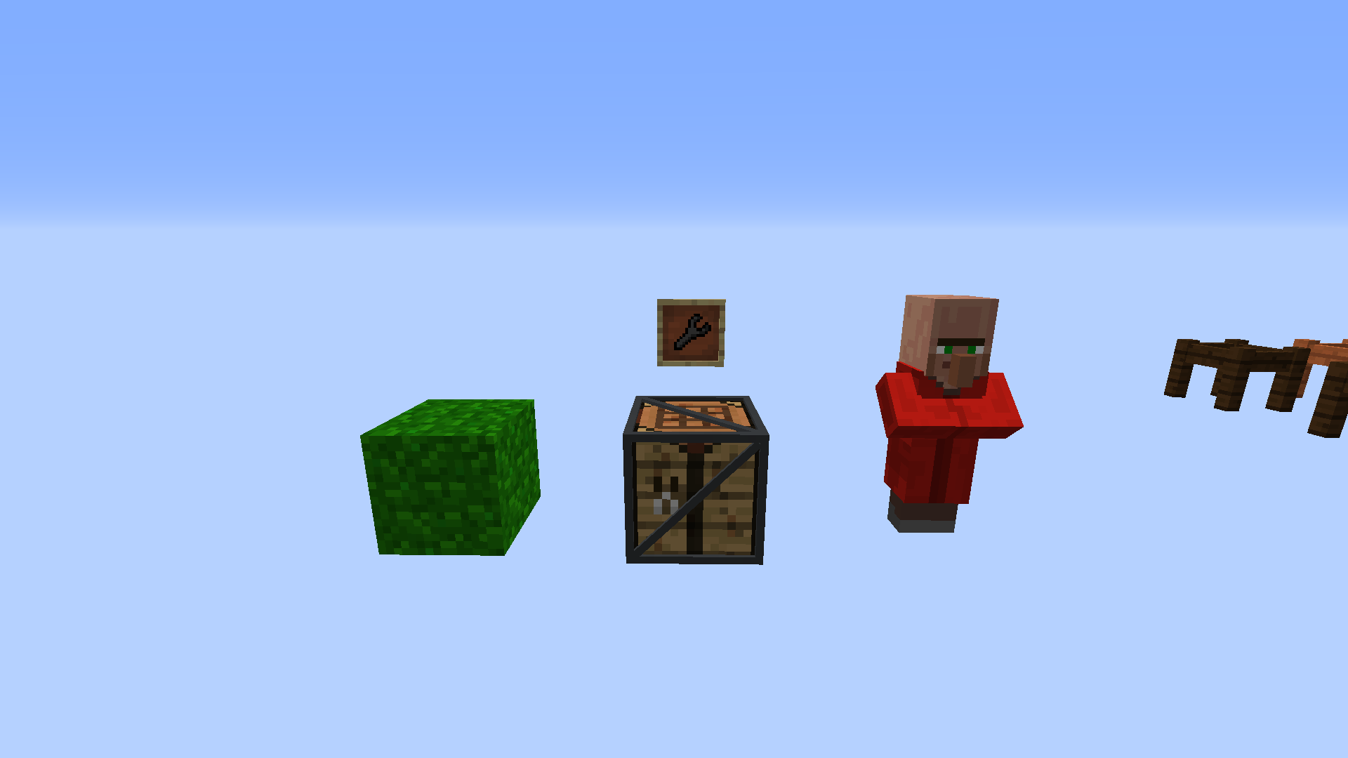 Crafter, Wrench, Villager & Compost Block