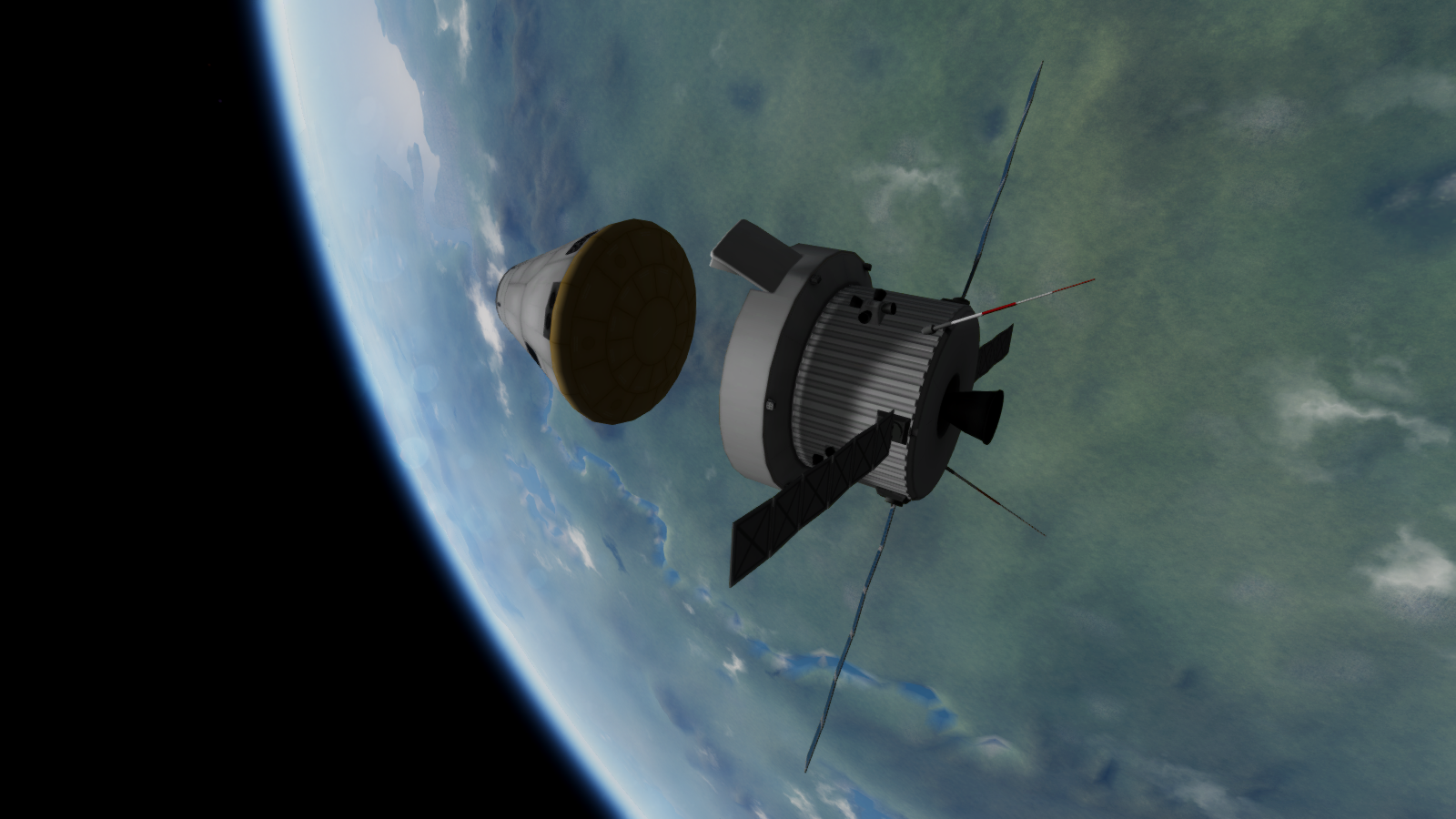 Command Pod Separation from Service Module