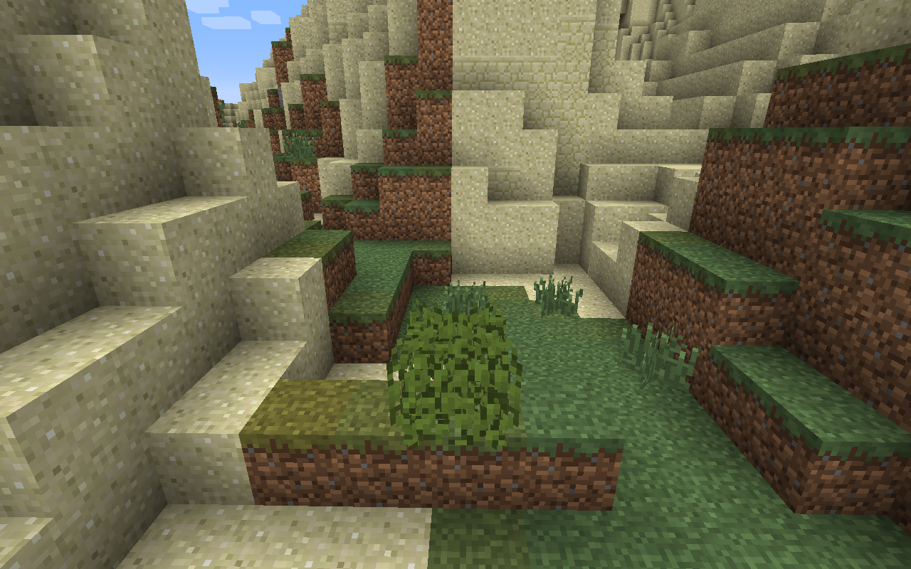 Did you know that The Disguise Bush changes its texture according to the biome it's in! It works in the same way as the grass block, grass/tall grass, and the leaves!