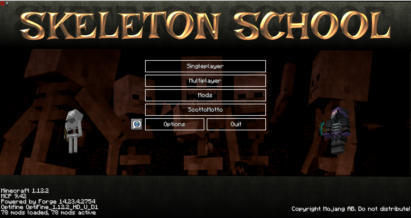 Skeleton School Launch Screen