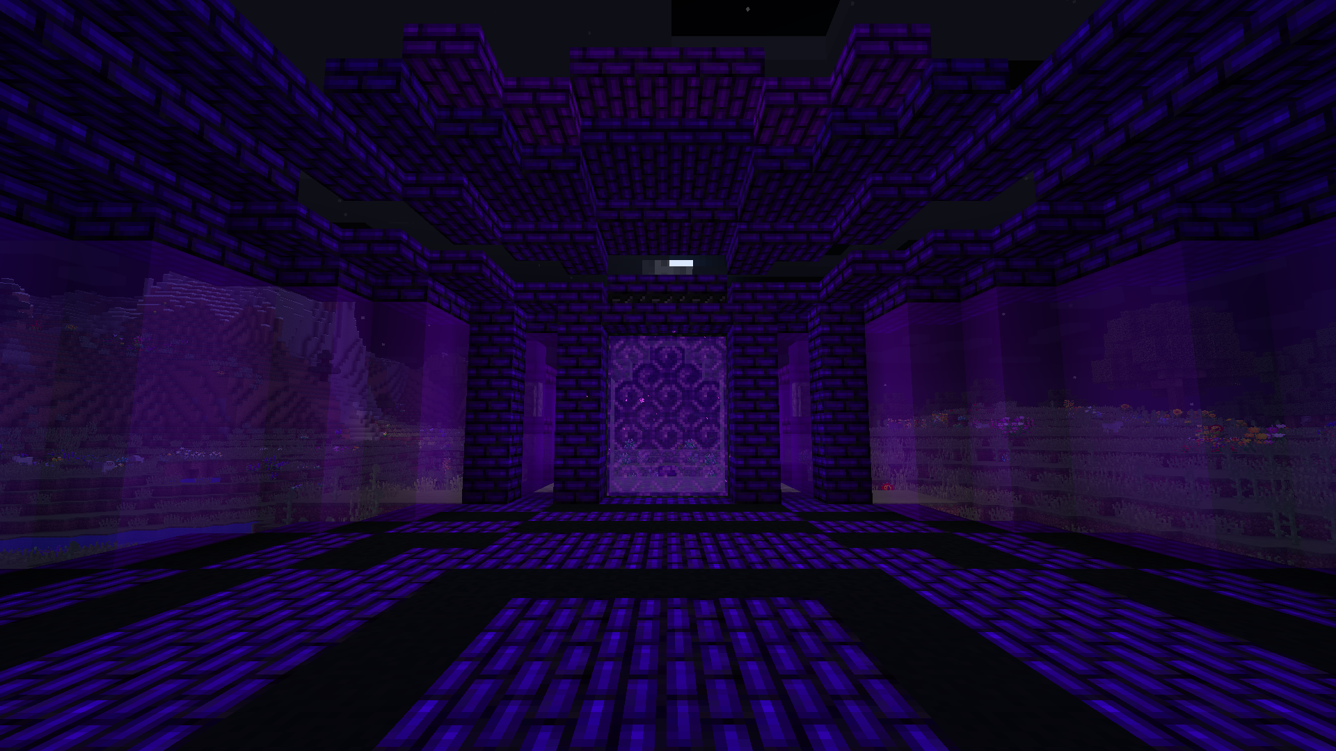 Purple Nether Portal Room