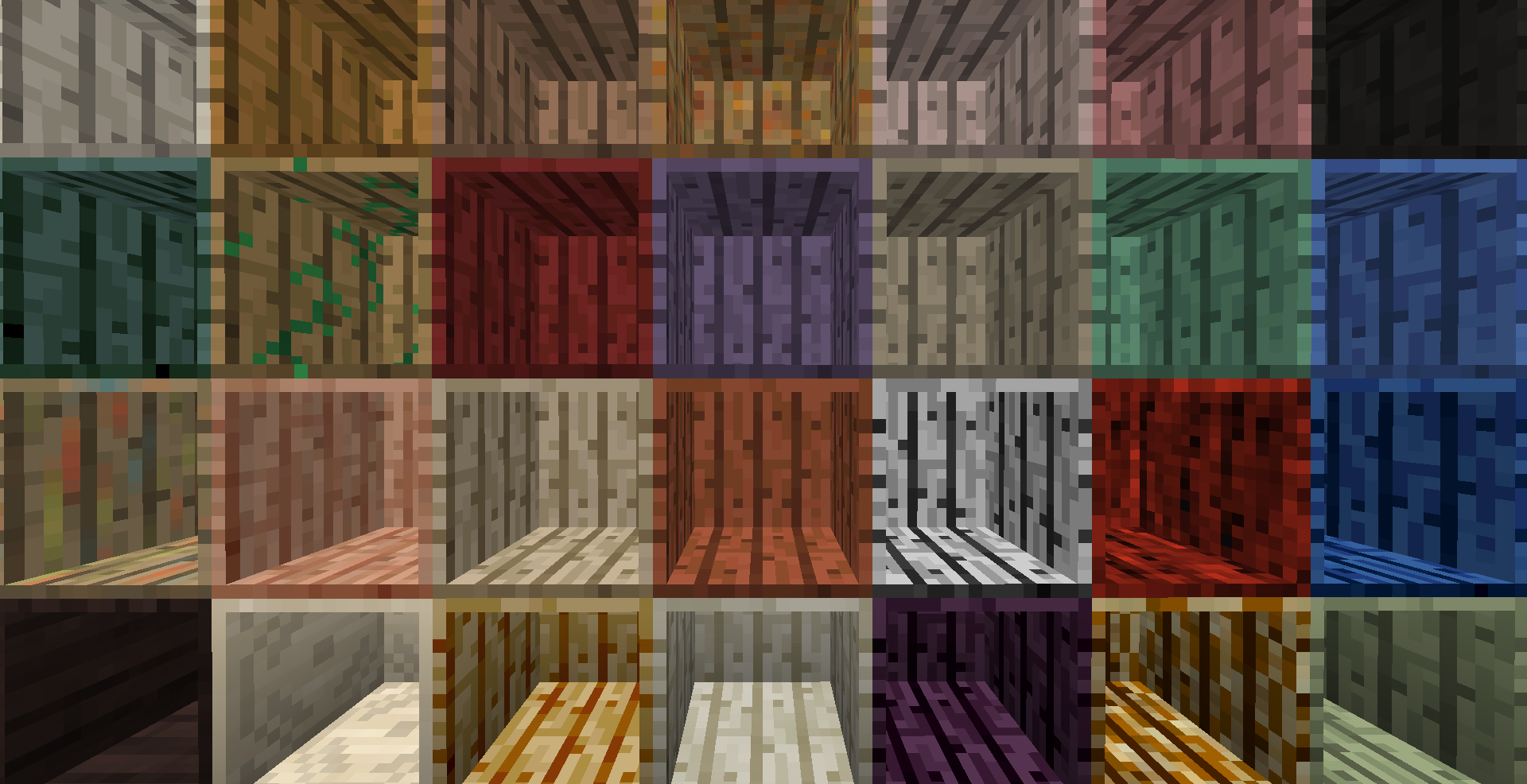 Bookshelves from modded wood types