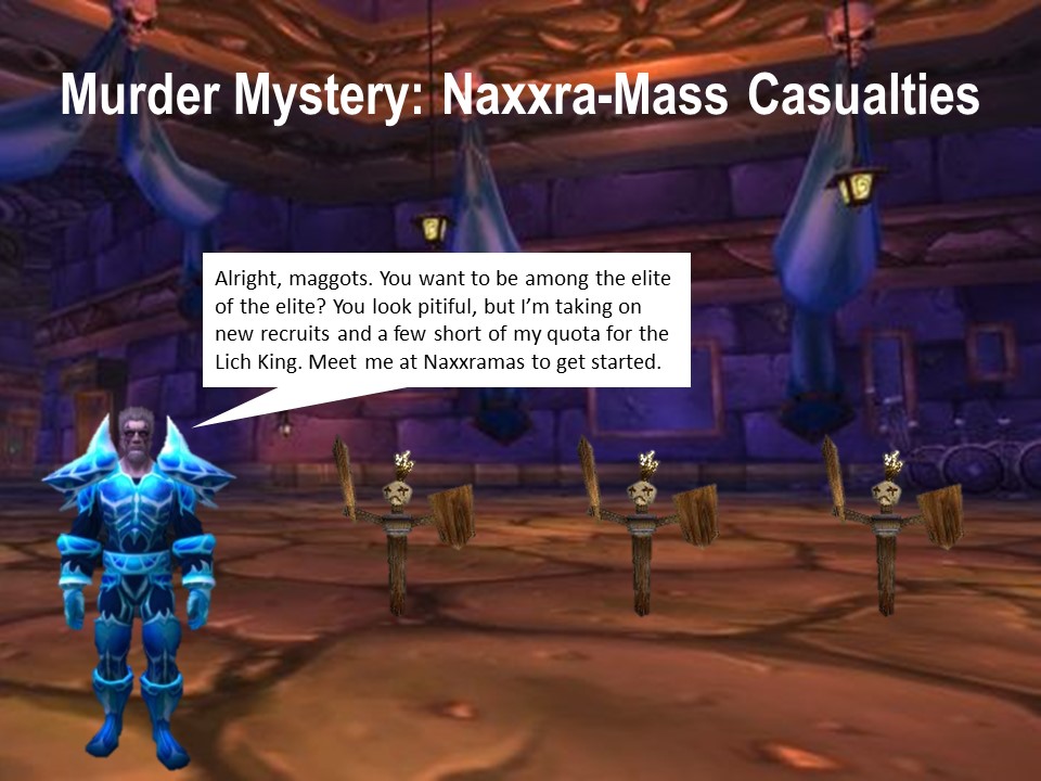 Naxx Murder Mystery Invite