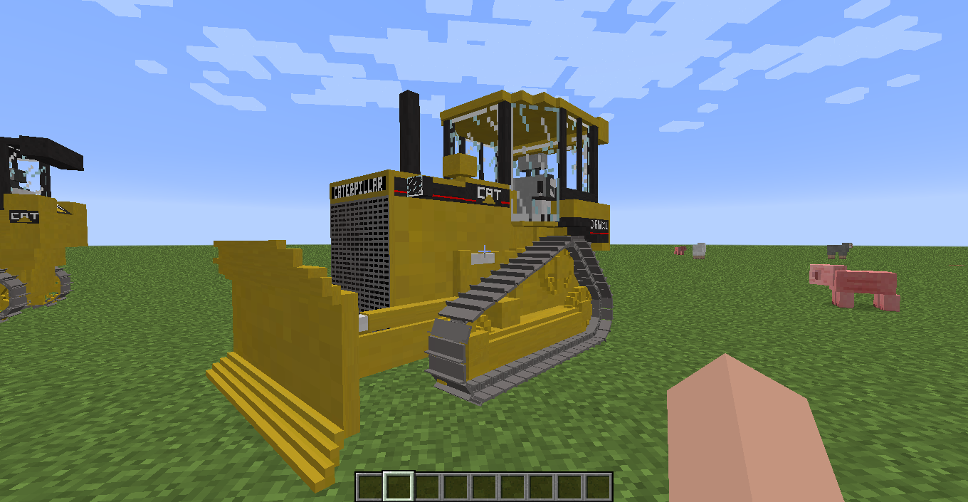 Мод на технику 1.12. Immersive vehicles - Caterpillar Pack. Minecraft бульдозер. Майнкрафт immersive vehicles. Мод immersive vehicles.