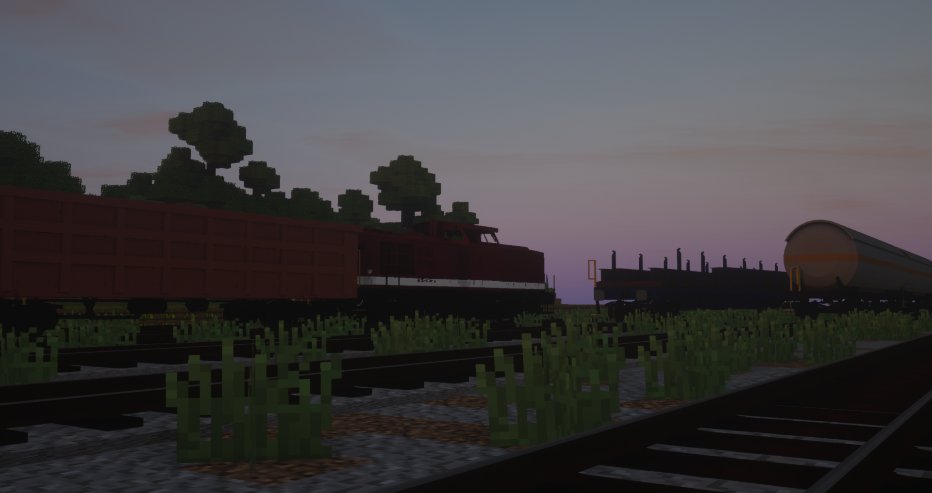 Trainyard with V100 and other stock