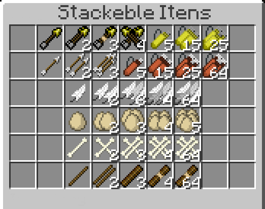 Stacked Items