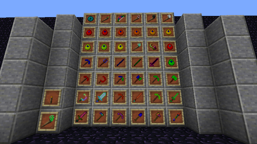most of the tools in the mod