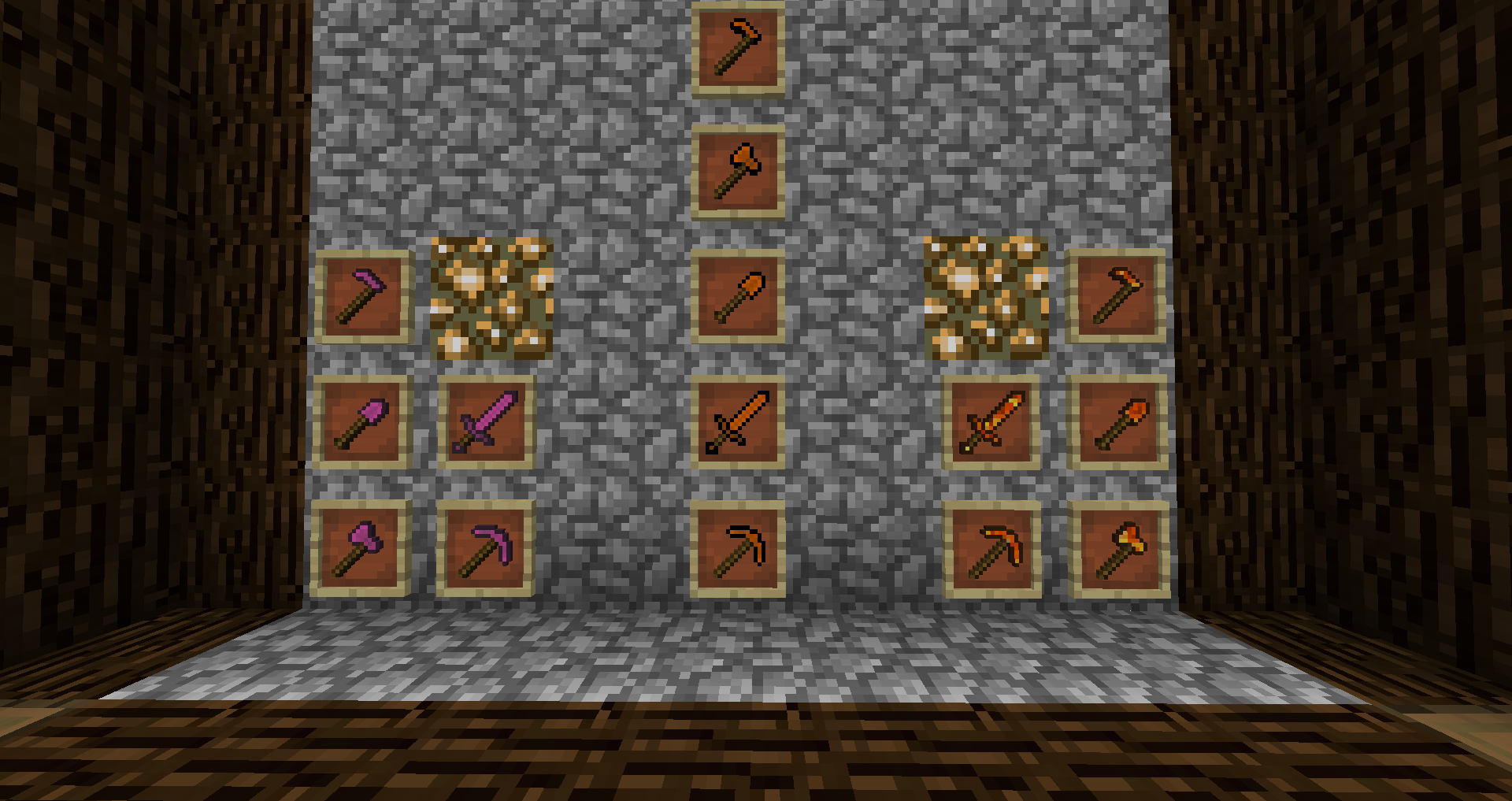 The variety of tools and weapons available