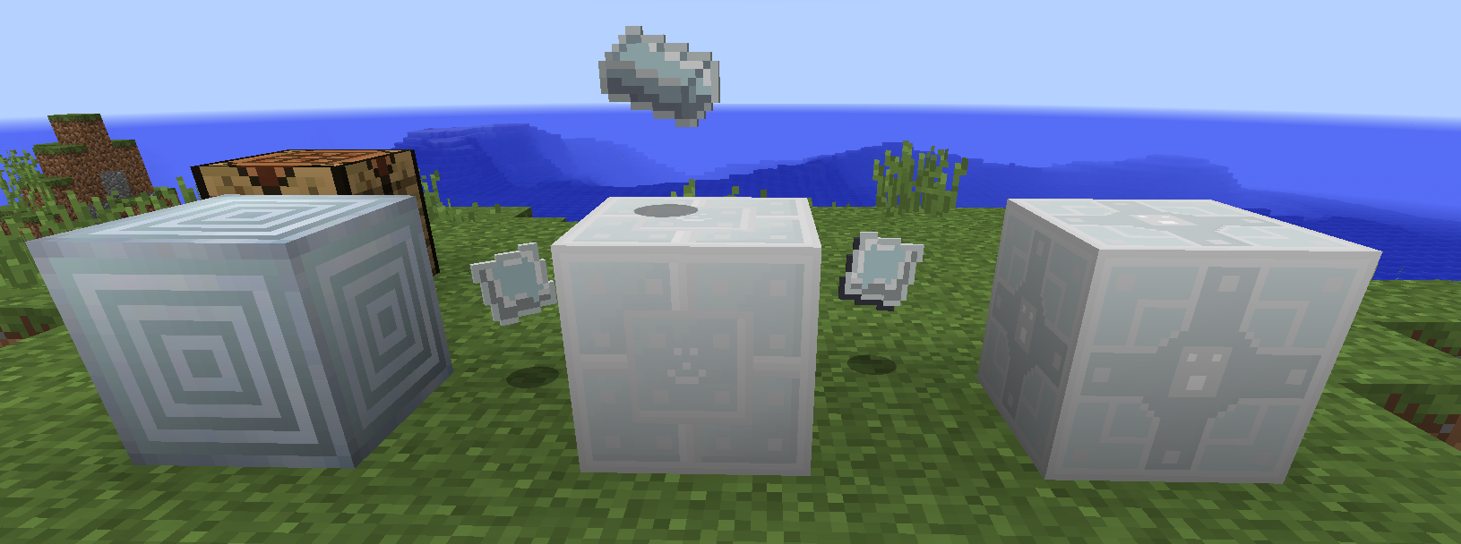 This is showing the blocks / items that add silver infused steel.