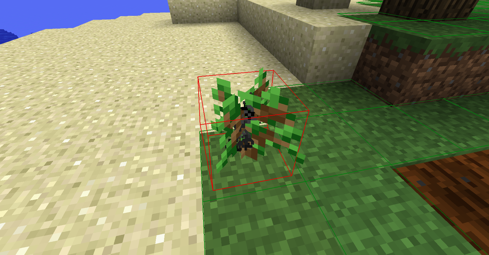 Bonemeal effect on plant in denied biome.