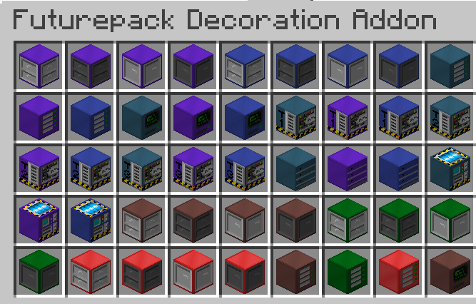 Minecraft Futurepack Addon Decorations Mod Download