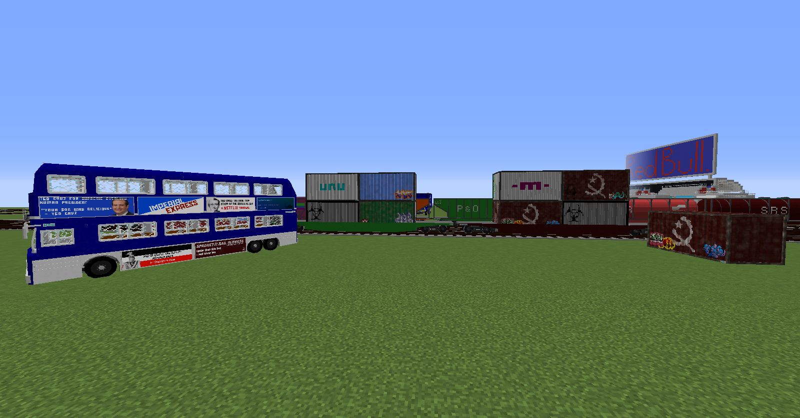 Custom Train Paint Schemes and even more bus ads