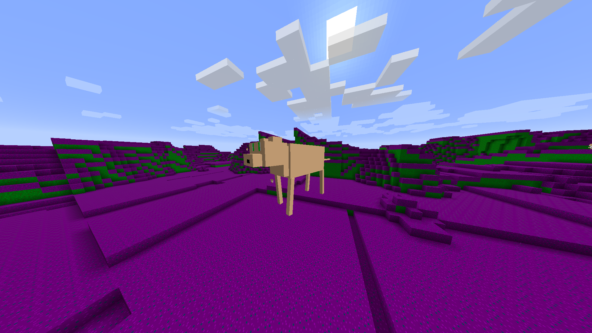 a giant cat in the cat dimension from the derpcats mod