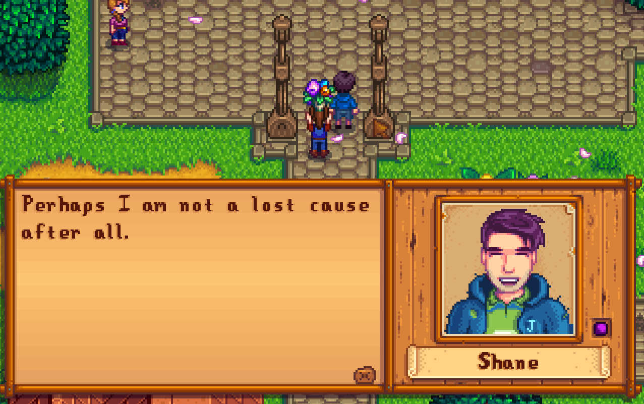 Shane feels loved