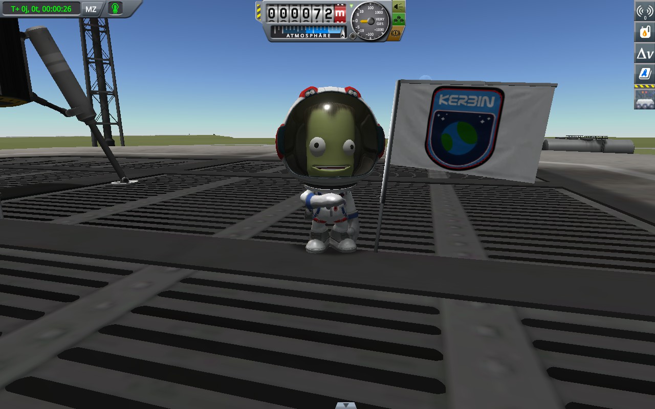 Flag on Kerbin