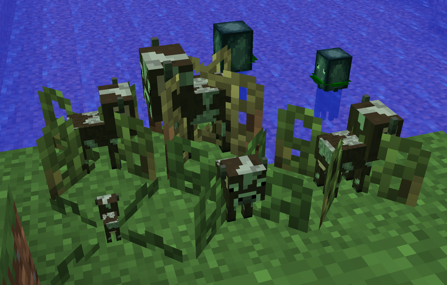 I added Creeper Pets that Grow into Minecraft 