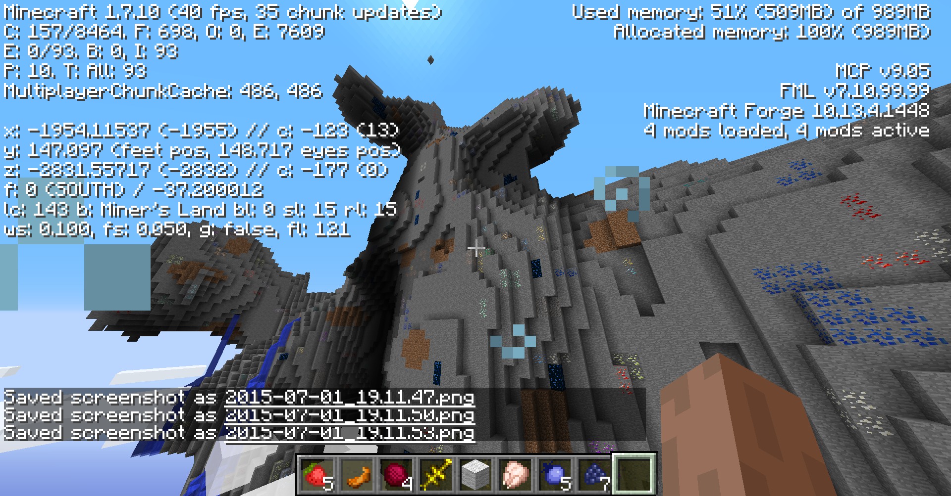 The Miner's Land biome.
