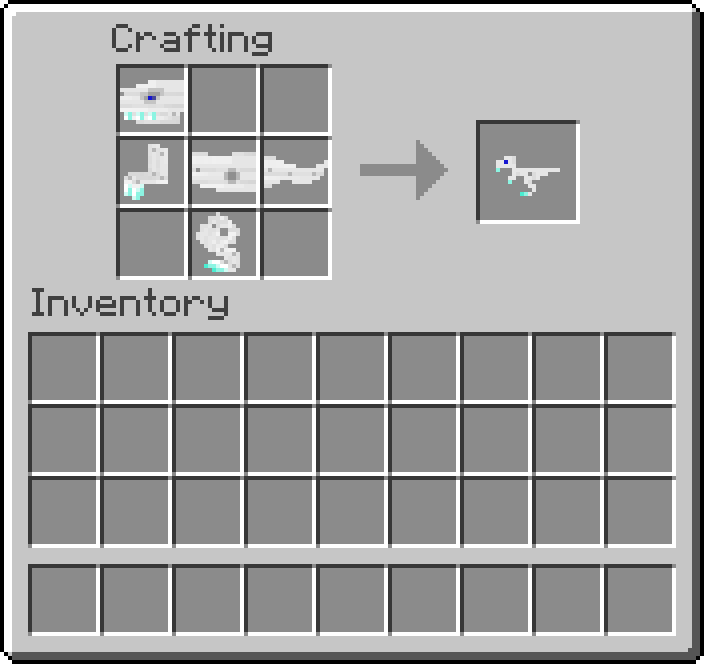 Thumbnail Consisting of:
1 Mine-o-Saur Head
1 Mine-o-Saur Arm Pair
1 Mine-o-Saur Body
1 Mine-o-Saur Tail
1 Mine-o-Saur Leg Pair