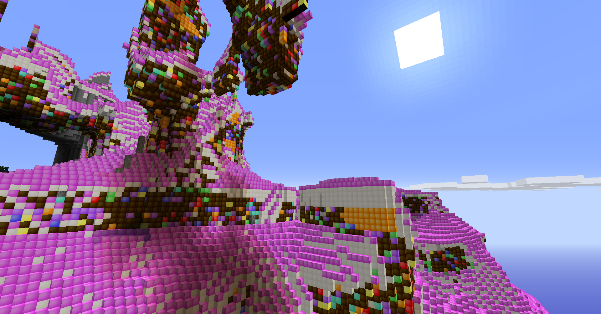A picture of the Candy Land biome.