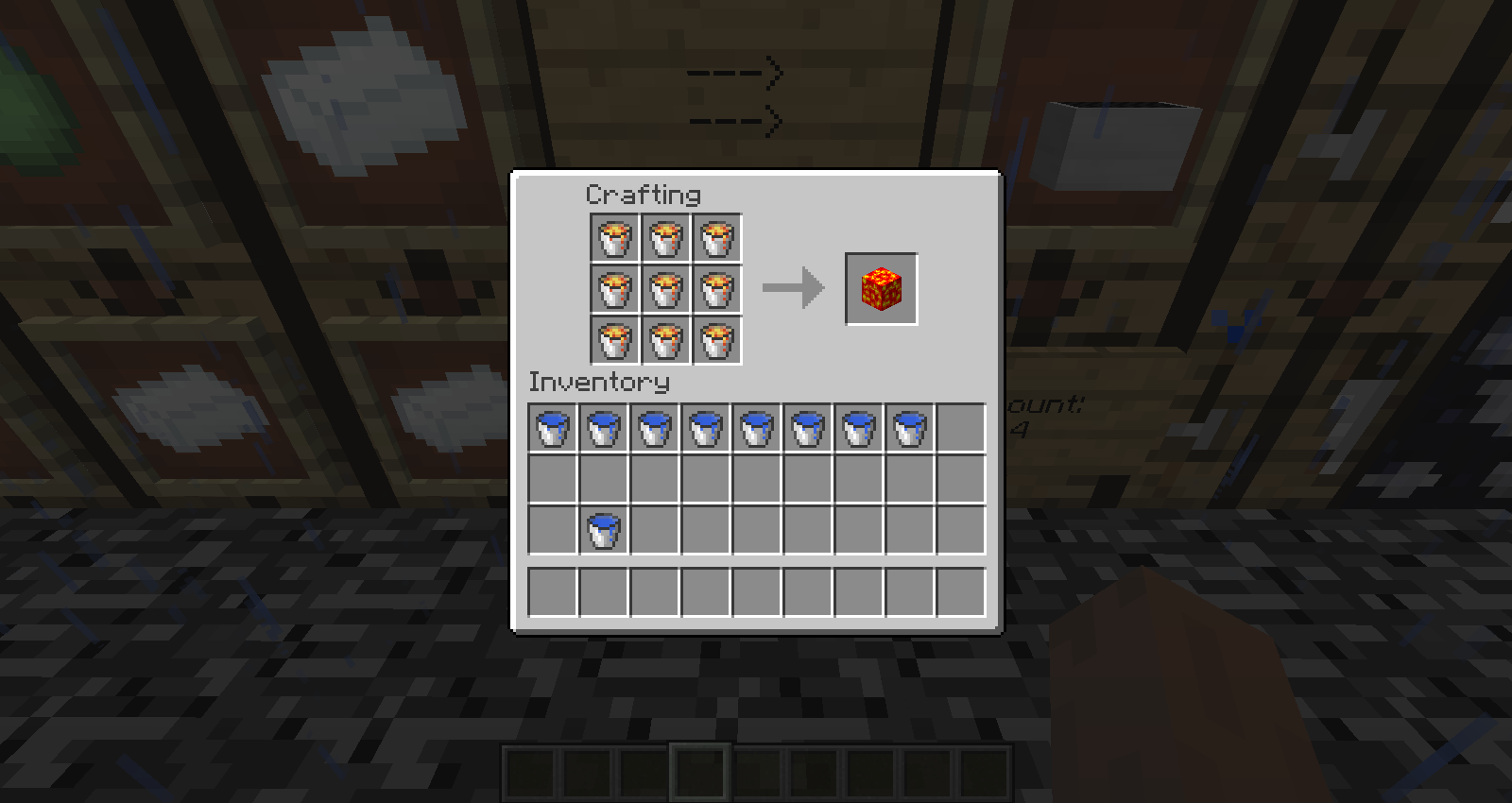 Crafting Recipe for Condensed Lava Block