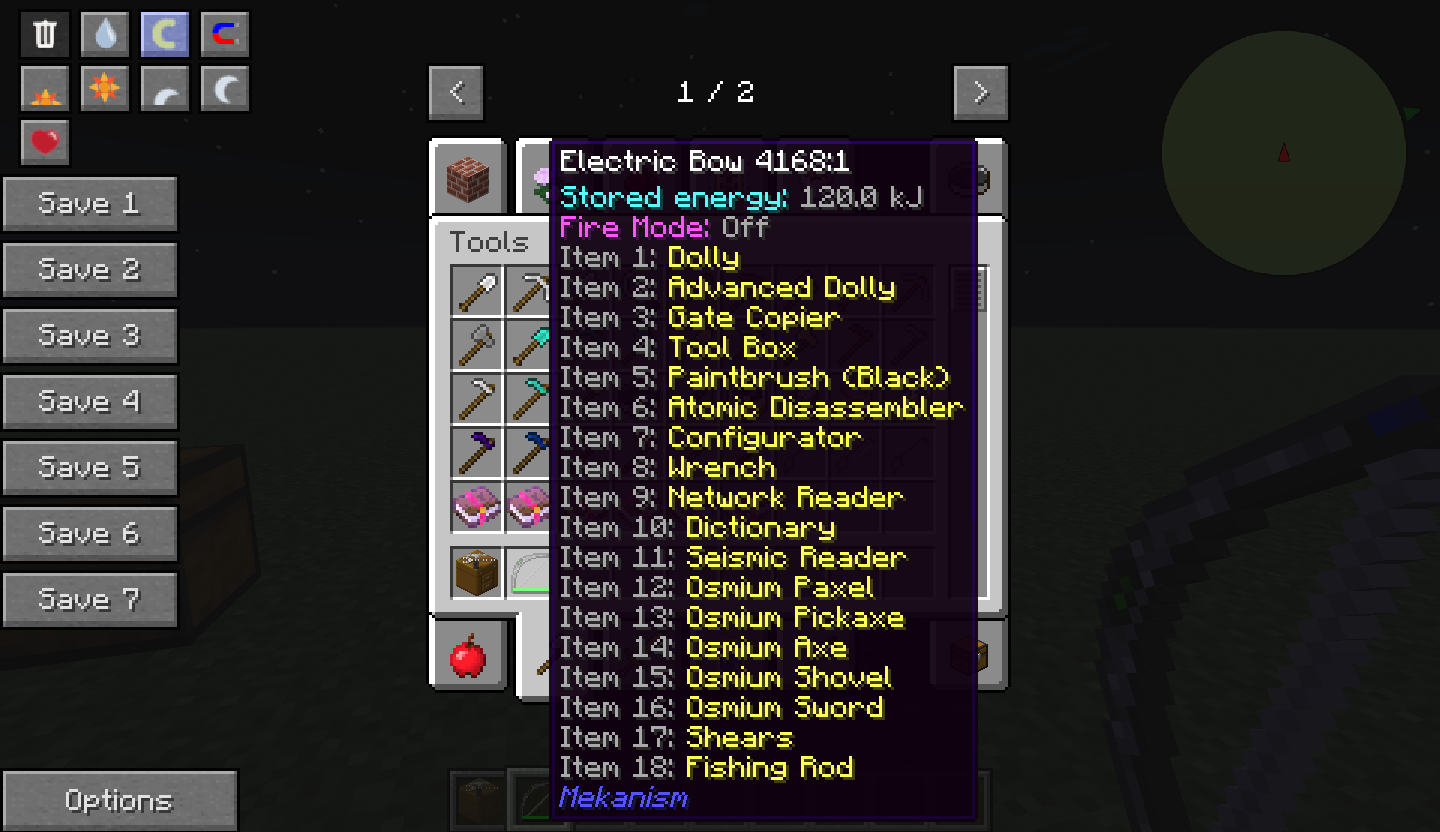 Tool Box Tool Tip on Mekanism Electric Bow