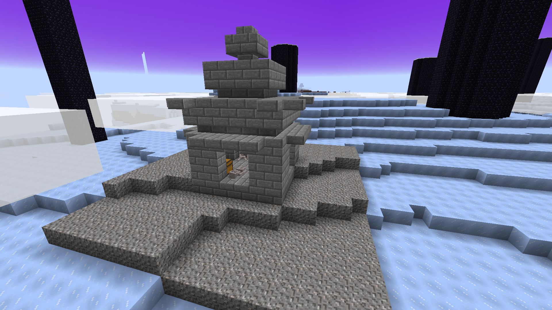 The spawn tomb. This is your day one safe spot.