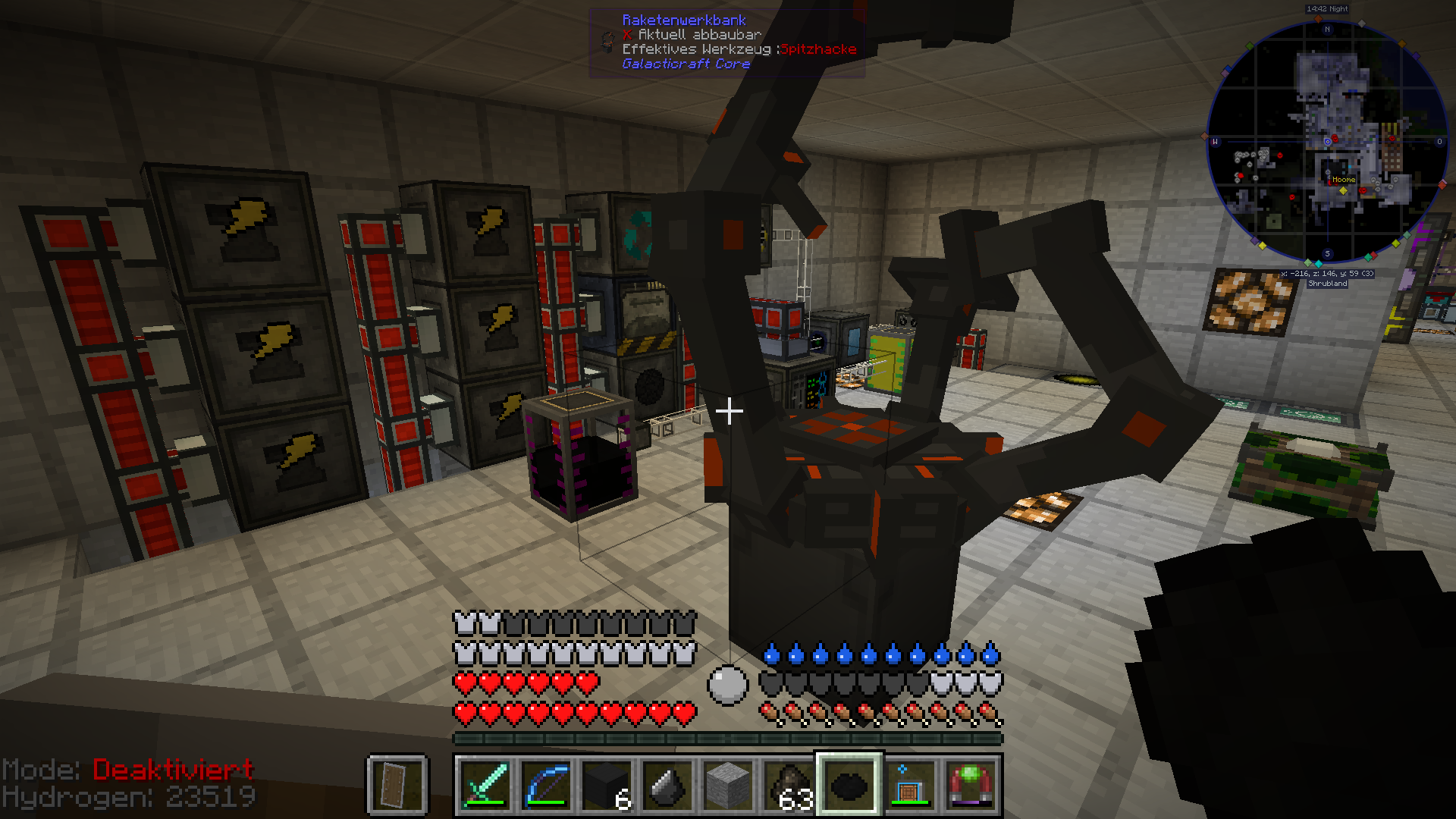 rocket builder, galacticraft