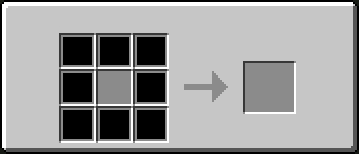 You cannot craft blocks out of dyes plates