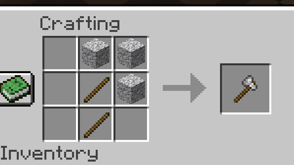 Diorite Axe Recipe