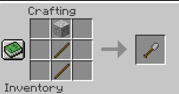 Diorite Shovel Recipe