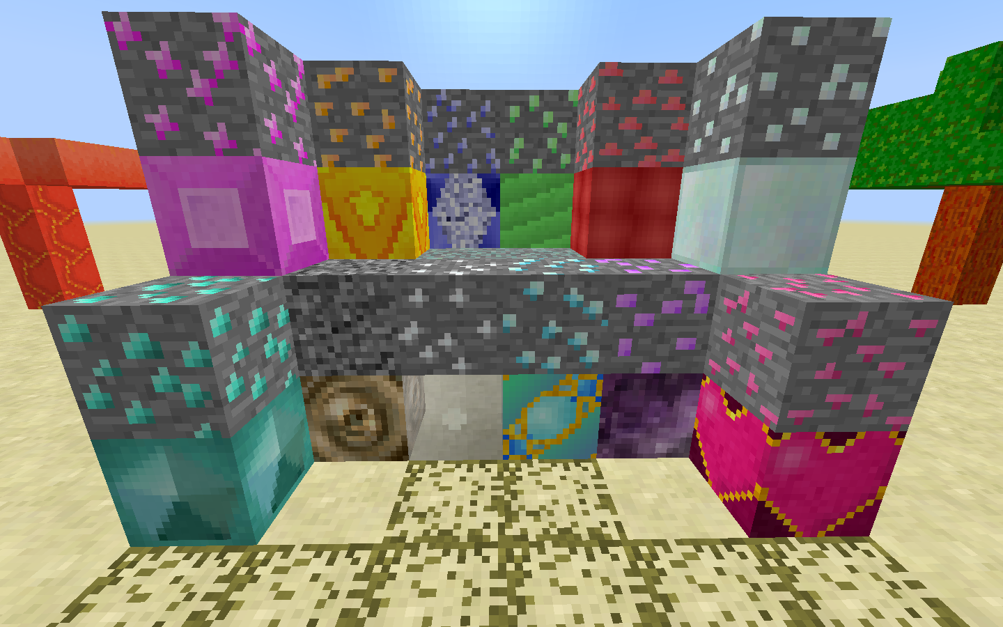 Ores and ore-blocks