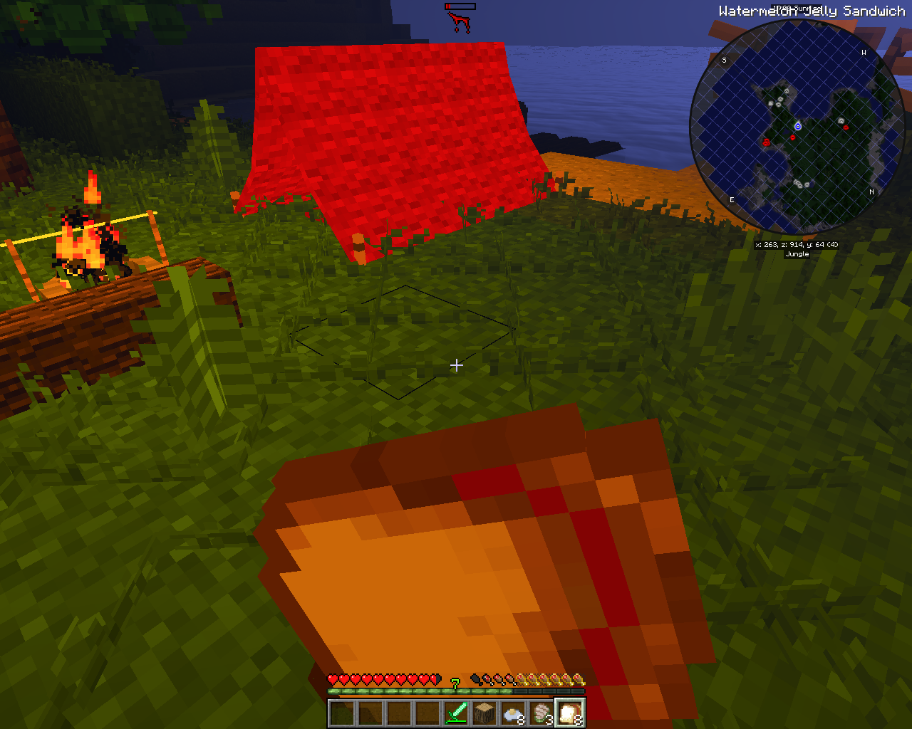 Eating a lot of new items