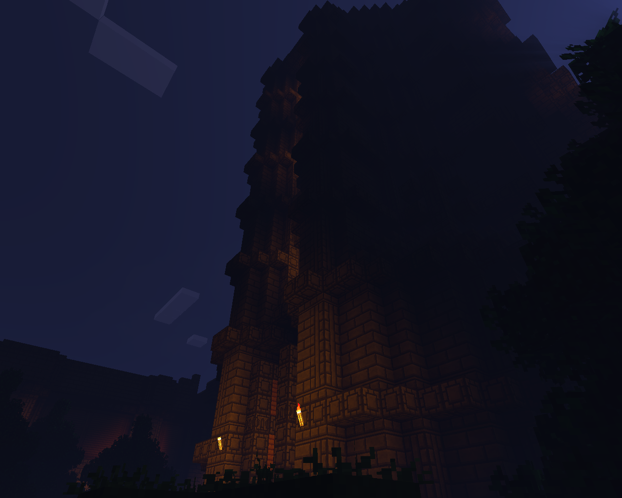 Mysterious building in the new dimension